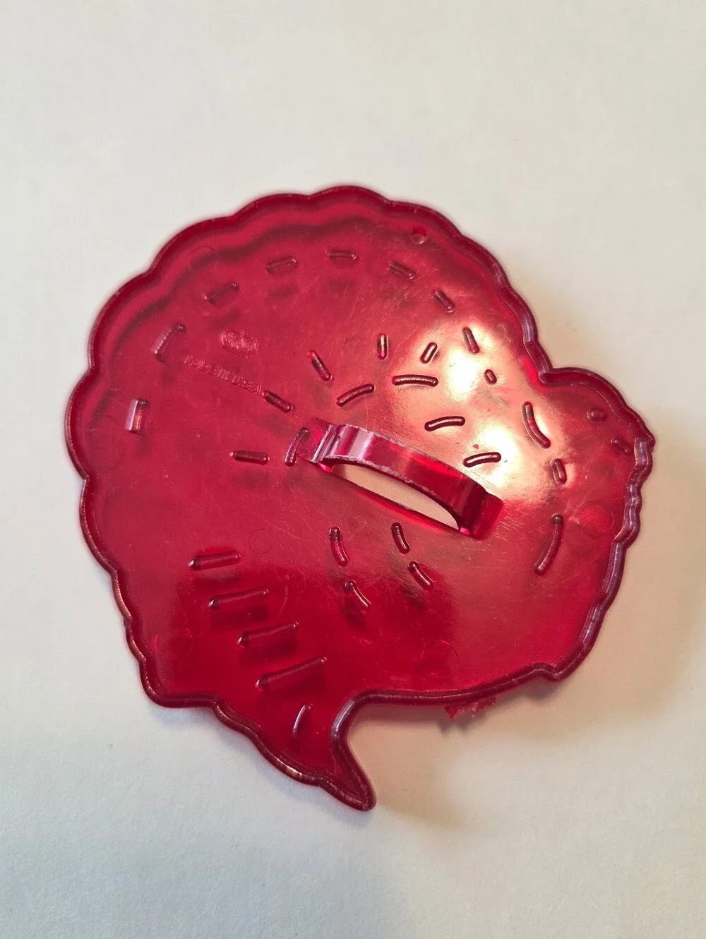 Vintage Christmas HRM Cookie Cutters Set of 9 Red Plastic 60s Ornaments USA